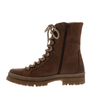 Carl Scarpa Granada Brown Leather Lace Up Ankle Boots